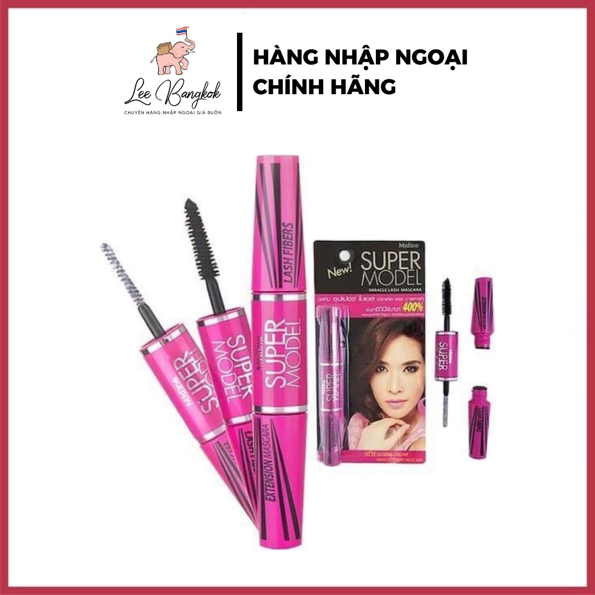 Chuốt mi mascara mistine super model thái lan - giúp dài mi, dày mi hiệu quả - lee bangkok