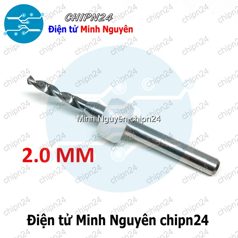 [1 cây] Mũi khoan mạch in CNC 2.0mm (Mạch điện tử, PCB)