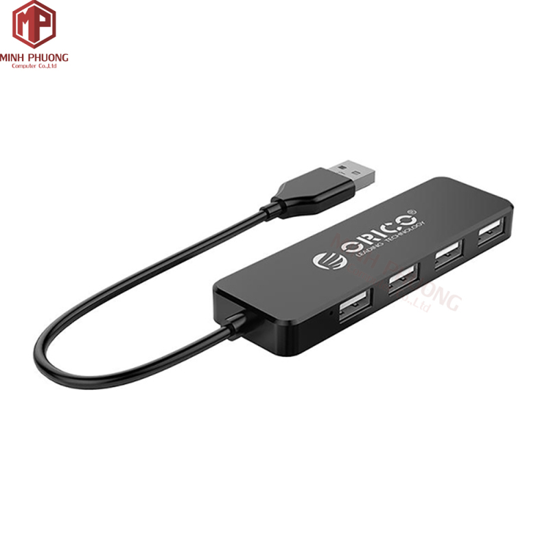 Bảng giá Bộ chia USB Hub 4 cổng USB 2.0 ORICO FL01-BK Phong Vũ