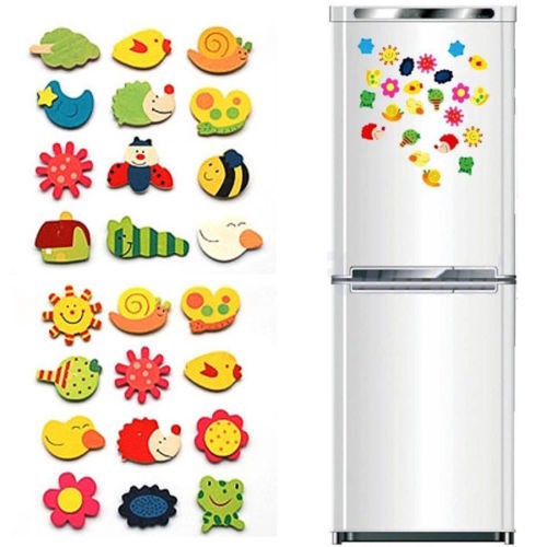 Set 12 miếng nam châm trang trí hoạ tiết hình thú