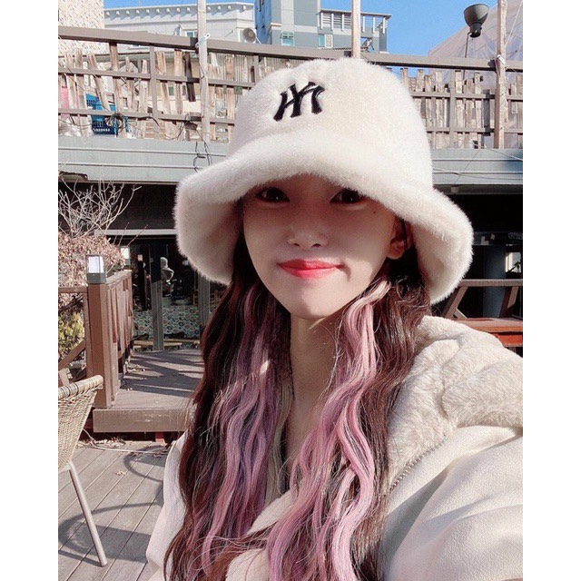 Nón bucket M.l.b.Fleece_VNXK, vải lông cừu dạ 100%