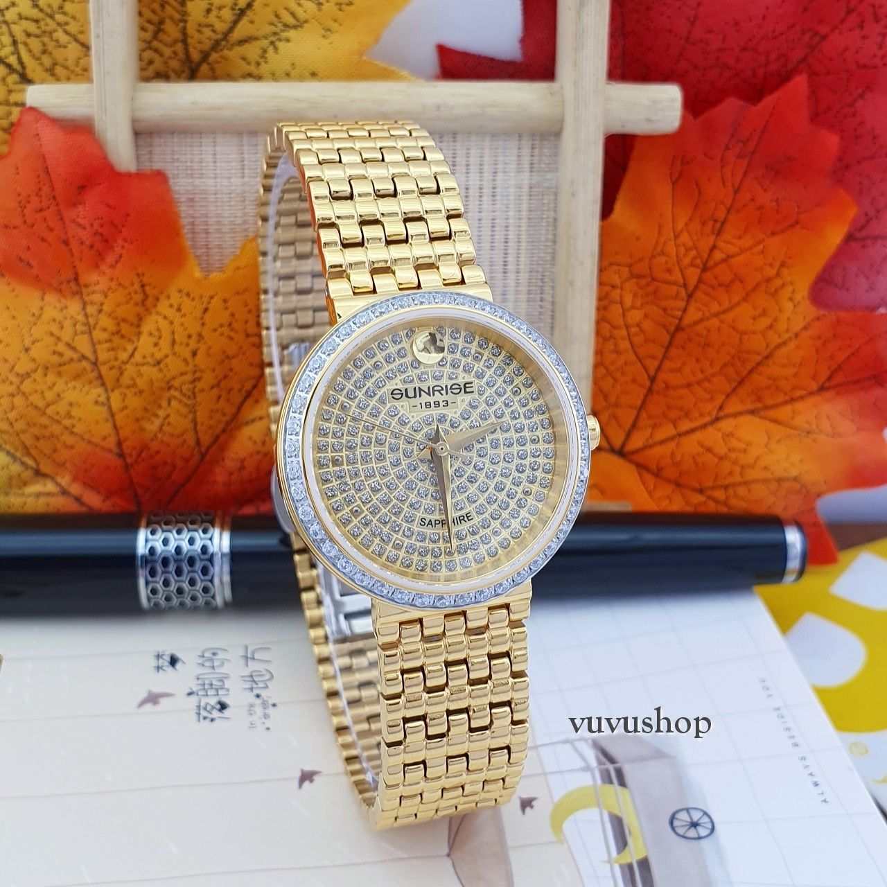 Đồng hồ nữ sunrise 9807aa chính hãng