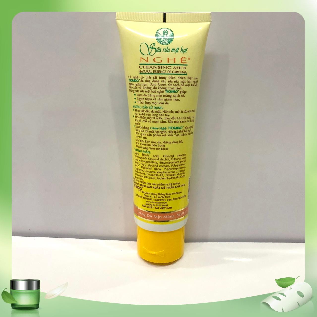 Sữa rửa mặt hạt nghệ Thorakao 100g
