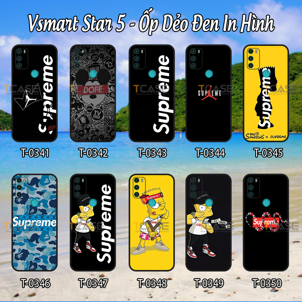 [HCM]Ốp lưng Vsmart Star 5 - Ốp dẻo đen hình Sup_Reme