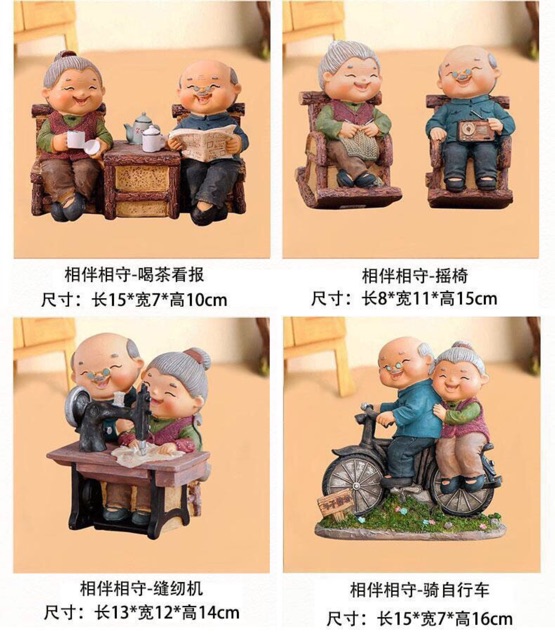 Bộ tượng trang trí ông bà tôi (12 mẫu)