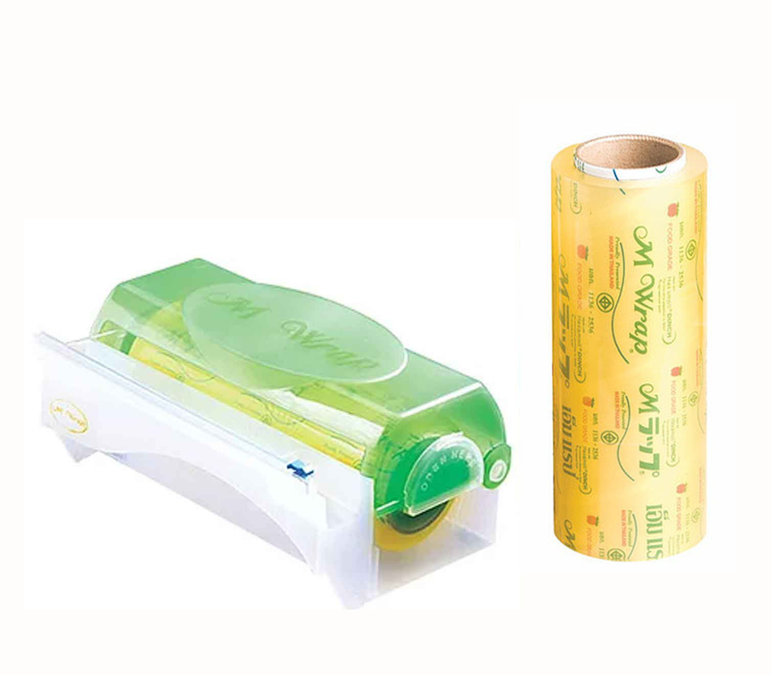 Combo Màng bọc thực phẩm PVC M Wrap cuộn lớn (30cm x 300m) + hộp M Box (màu ngẫu nhiên)