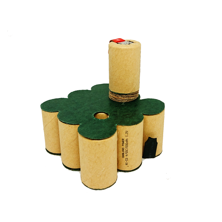 Gói cell pin mới Ni-Cd 12v 1500mAh - National