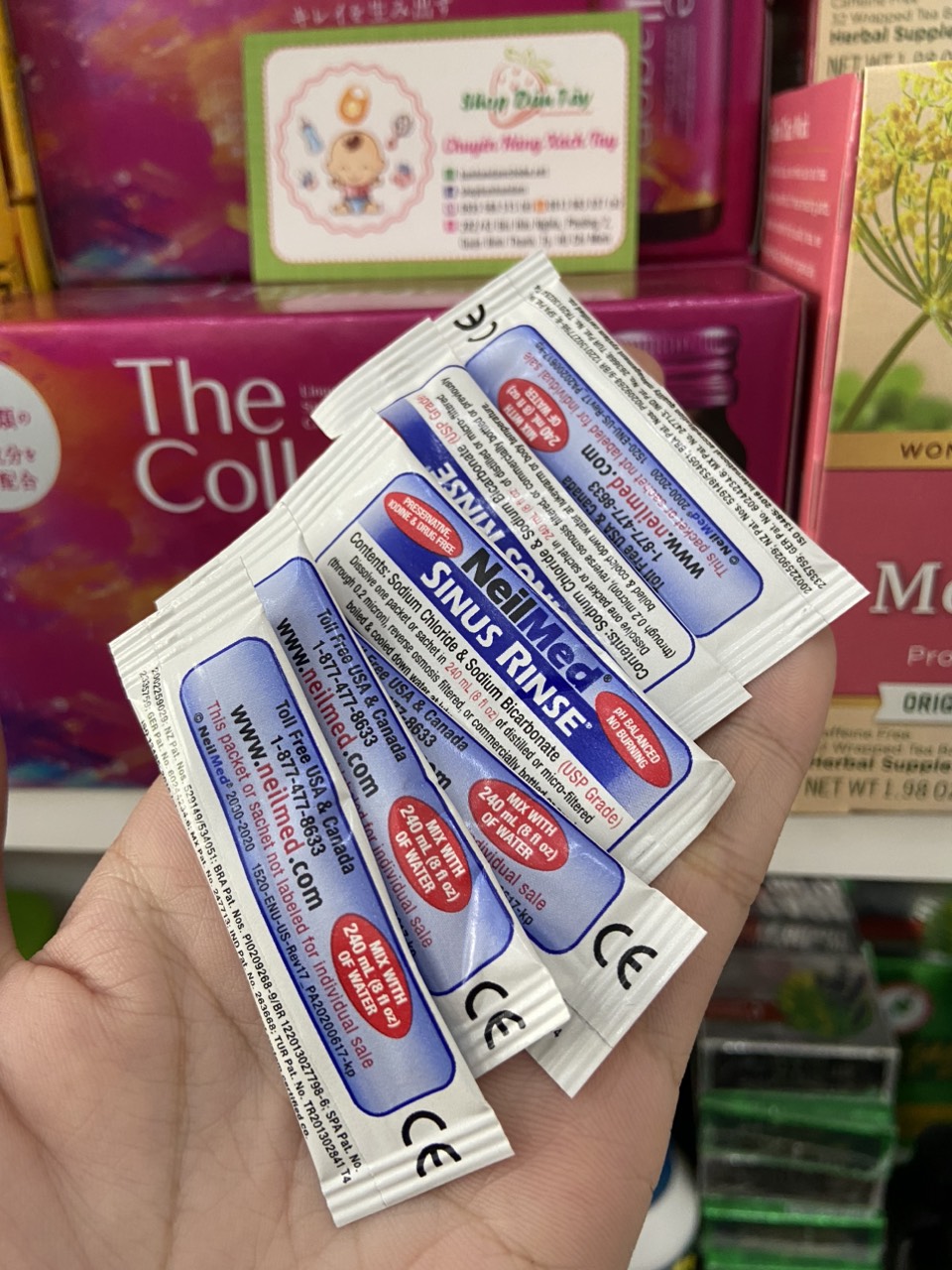 Muối sinh lý rửa mũi Neilmed Sinus Rinse hàng Mỹ