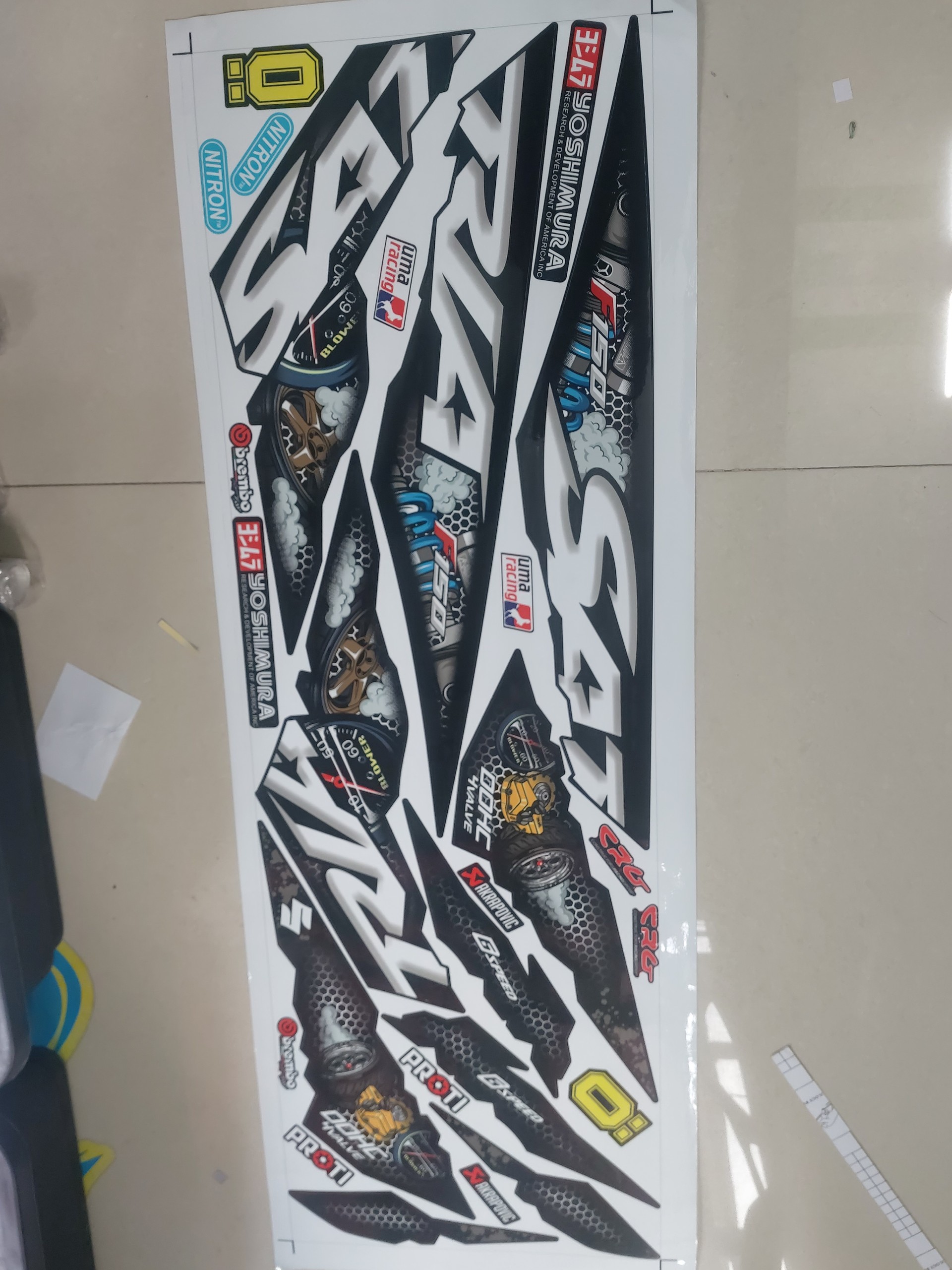 Tem satria fi tổ ong phuộc siêu ngầu
