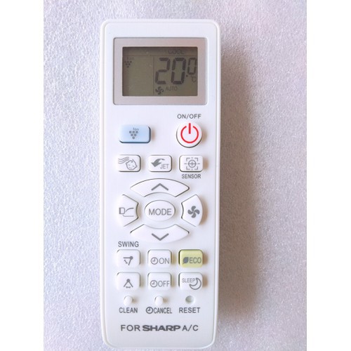 Remote điều khiển cho máy lạnh, điều hòa sharp ah-x9uew, ah-x12vew, ah-x12stw, ah-x18vew