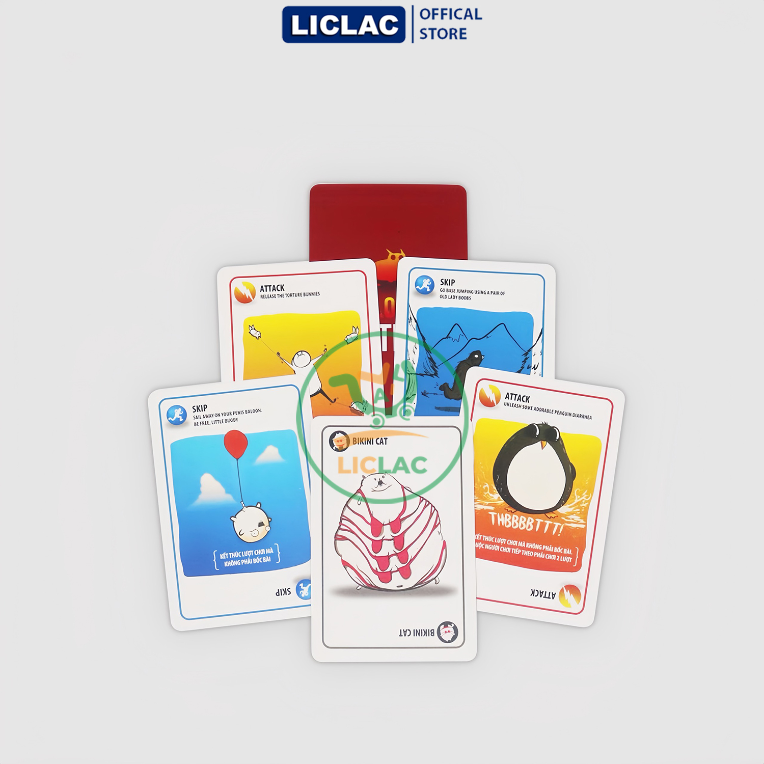 Bộ bài Mèo Việt Cơ Bản + Full 8 Bản Mở Rộng giấy dày cán màng 2 mặt - Boardgame chơi cùng nhóm bạn