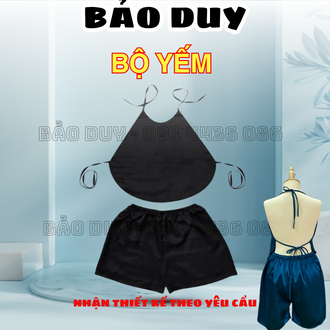 Bộ Yếm Spa | Bộ Đồ Đùi Lụa Mát Massage, TắM TrắNg Thư GiãN Spa