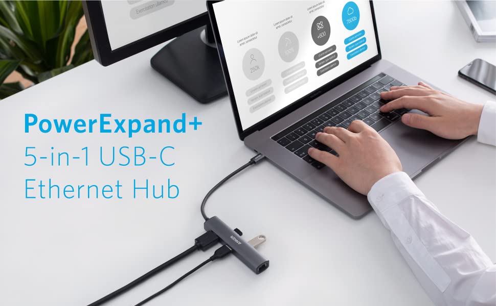 Hub chuyển đổi Anker PowerExpand + 5-in-1 USB-C Ethernet