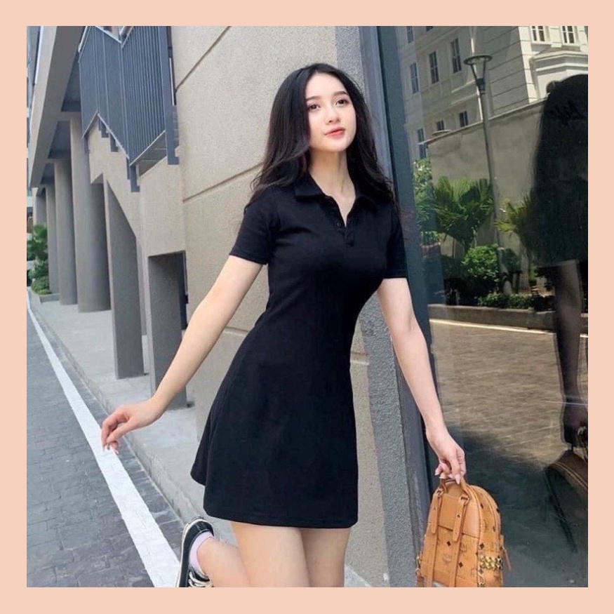 Váy Polo UNDERCOOL Dáng Suông Cổ Sơ Mi Chất Cotton Co Giãn