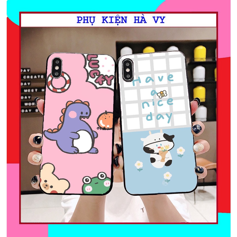 Ốp lưng dành cho iphone khủng long nhám viền đen 6/6plus/6s/6splus/7/7plus/8/8plus/x/xr/xs/11/12/pro/max/plus/promax
