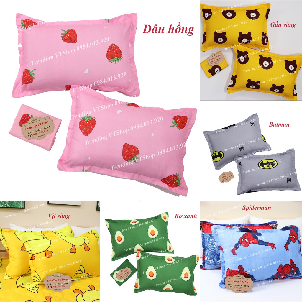 Vỏ gối nằm chất liệu poly cotton siêu bền đẹp