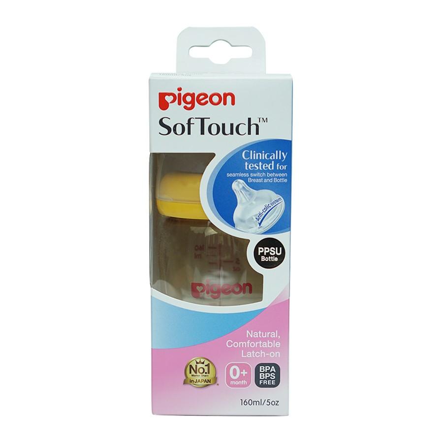 [HCM]Bình Sữa Cổ Rộng Pigeon 160ml PPSU