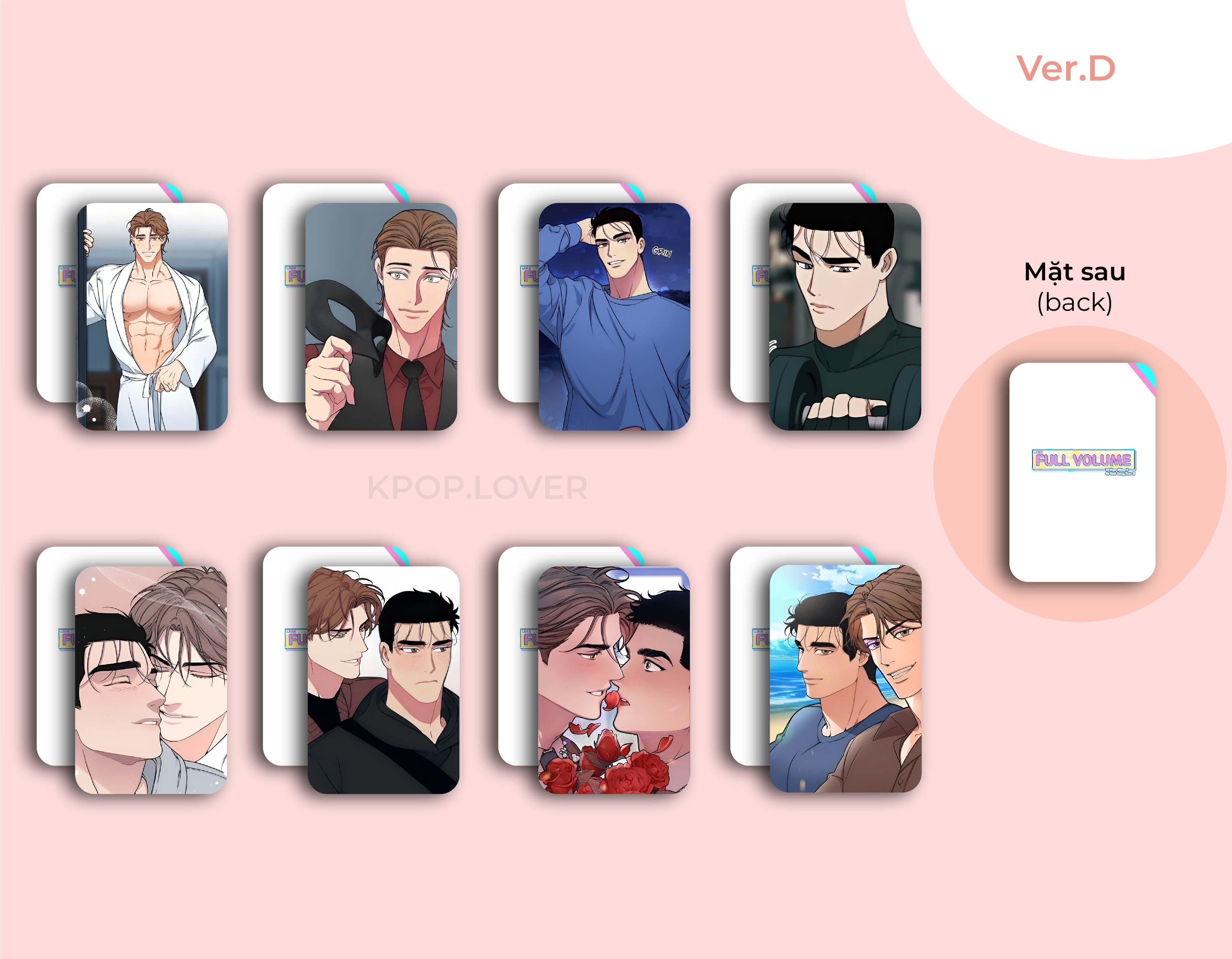 SET 8 CARD BO GÓC Full Volume