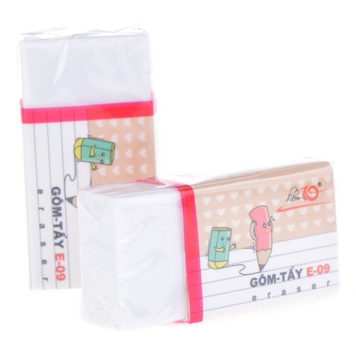 COMBO 10 gôm tẩy Thiên Long điểm 10 TP-E09 an toàn