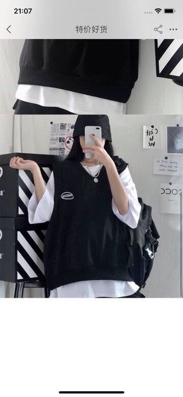 SÉT GILE 2 ÁO ĐEN,TRẮNG STYLE HÀN QUỐC