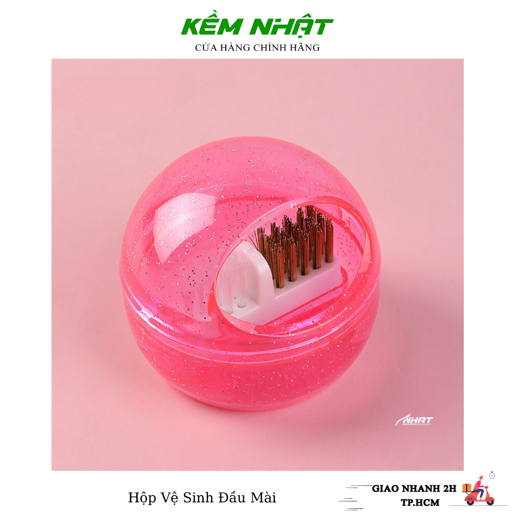 Hộp Vệ Sinh Đầu Mài Móng ( Màu Ngẫu Nhiên ) - Dụng Cụ Dân Làm Móng