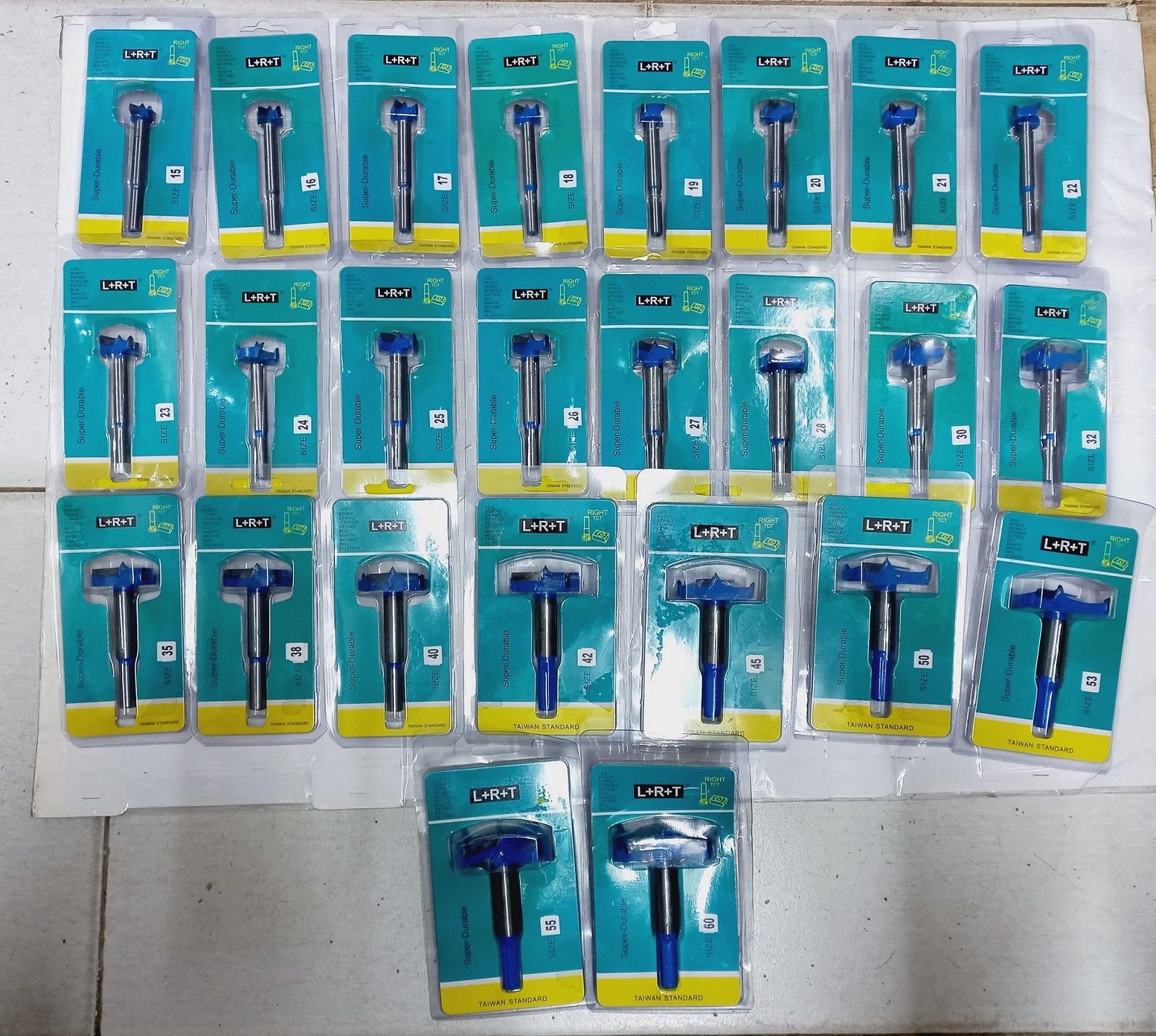 Mũi Khoét Gỗ Xanh Đủ Size Từ Φ15 đến Φ60