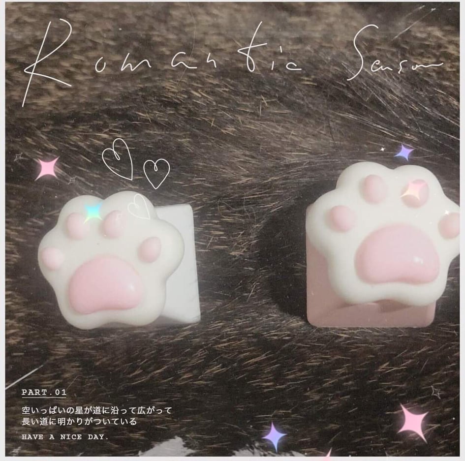Keycap Chân Mèo siêu cutie