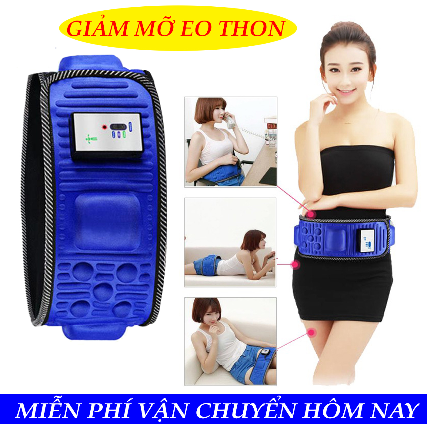 Đai Massage Bụng X5 - Đai Masage Giảm Mỡ Toàn Thân Mua Ngay Đai Masage X5 Cao Cấp Đánh Tan Mỡ Bụng SALE 50%.