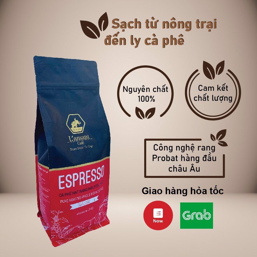 Cà phê hạt rang L’amant Espresso số 01 - L’amant No.01 Espresso Roasted Coffee