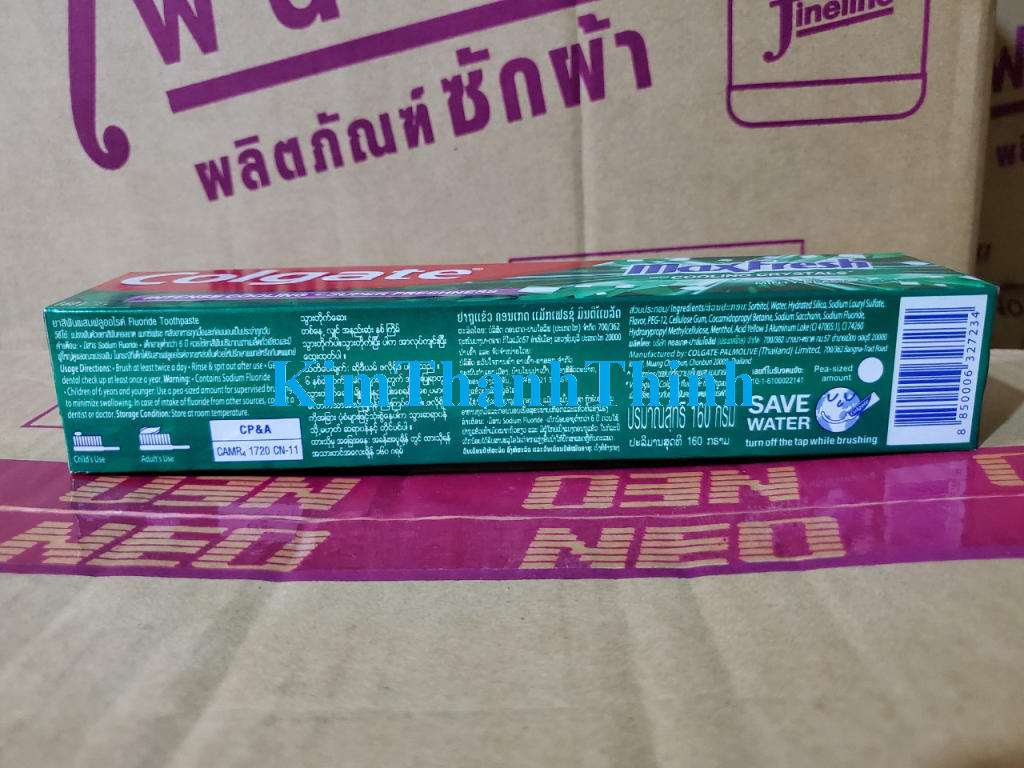 (KTT) Kem đánh răng COLGATE  MaxFresh type 160 gr - Thái Lan