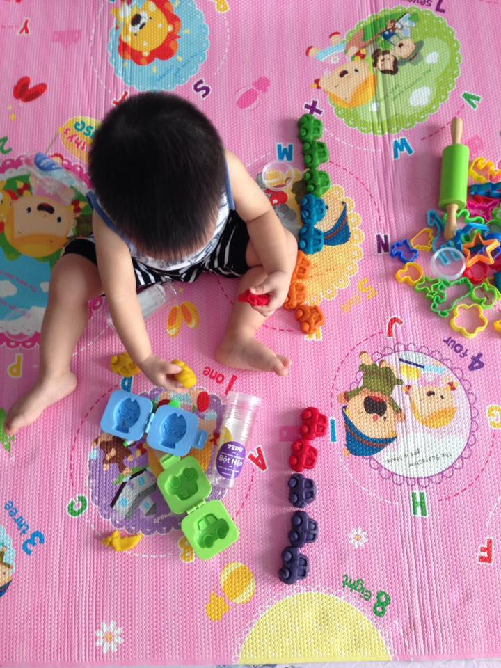 BỘ 4 KHUÔN ẤN 3D CHƠI BỘT NẶN ĐẤT NẶN AN TOÀN TEDU (CÁ-THỎ-GẤU-ÔTÔ)