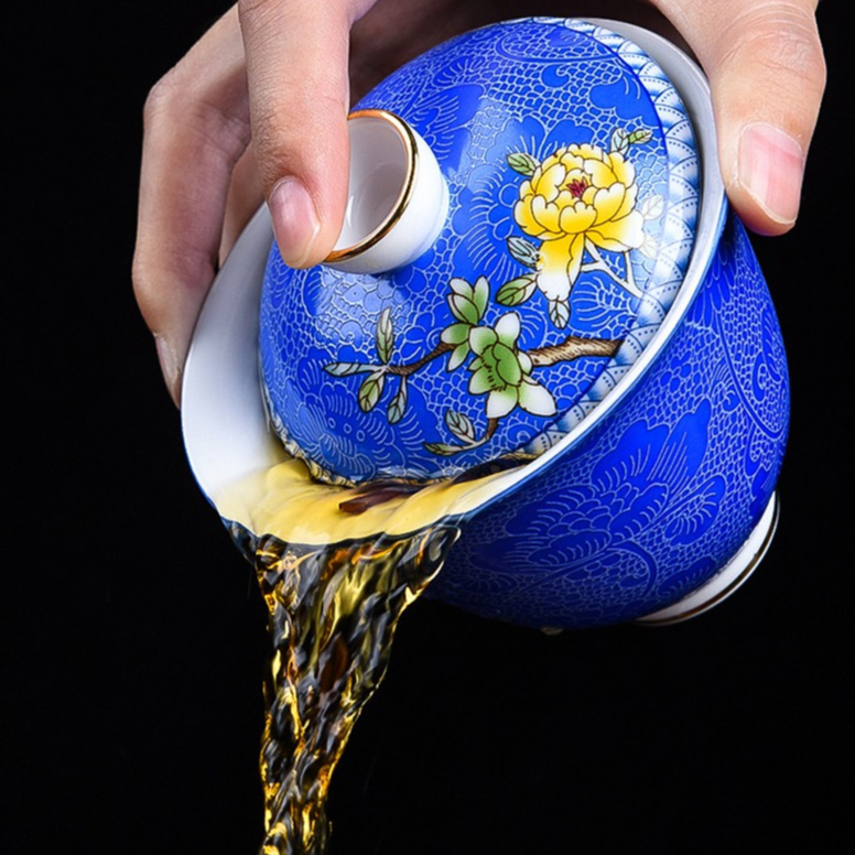 Chén Khải sứ trắng Bạch Định thấu quang 170 ml