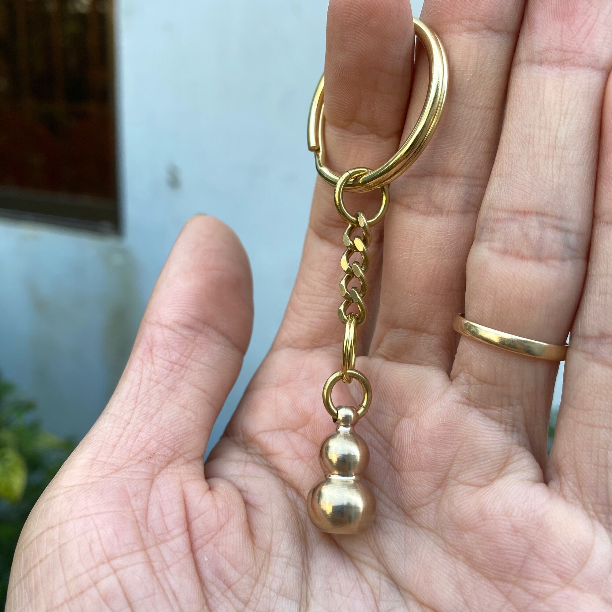 Khoen đồng 3cm kèm dây xích