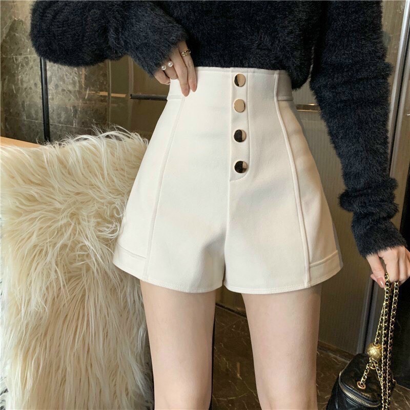 Quần giả váy cạp cao 4 cúc
