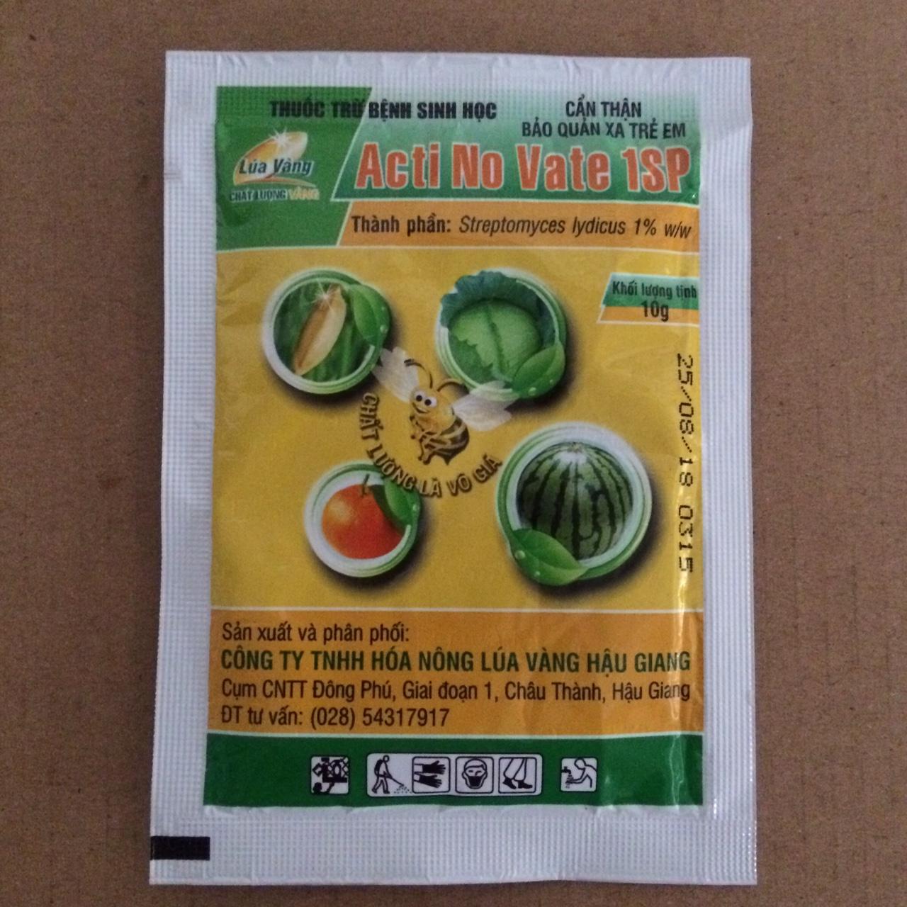 Thuốc trừ bệnh Sinh học ActiNoVate 1SP phòng t rị bệnh thối rễ, thối thân, héo xanh ,vàng lá, cháy bìa lá...Trên Phong Lan , Hoa Sứ , Sen Đá