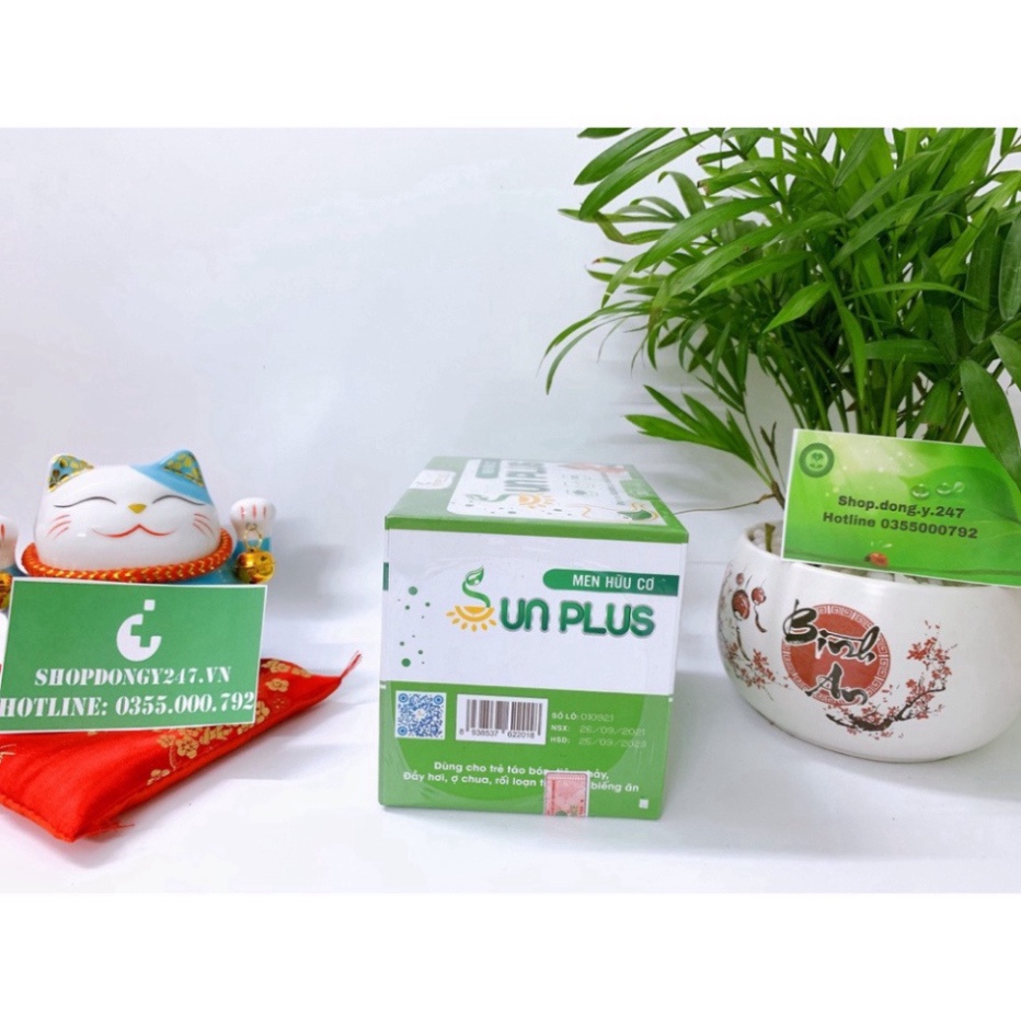 Men hữu cơ Sunplus + Sữa non Sunplus (men sống hữu cơ Sun plus)