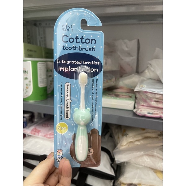 Bàn chải đánh răng sợi lông tơ siêu mềm cho bé 2y+