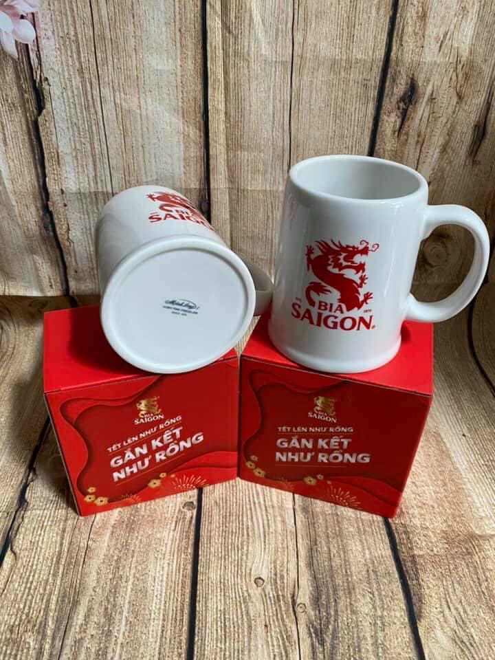 [HCM]Ly sứ Minh Long hàng Quà Tăng Bia Saigòn