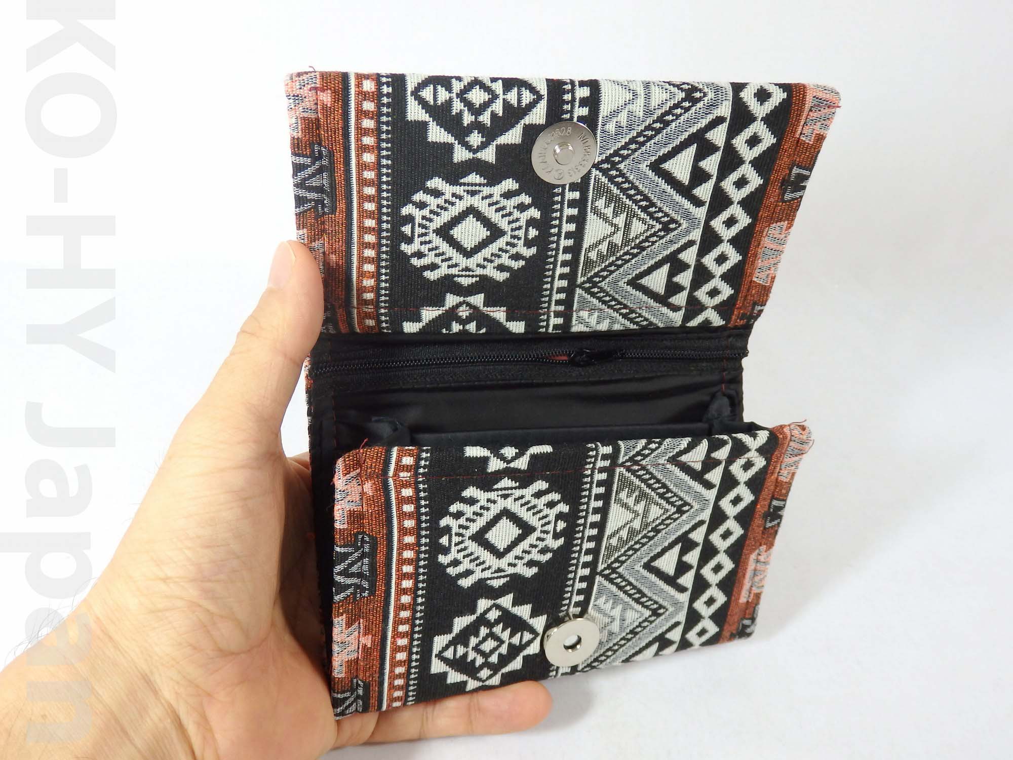 [HCM]Ví thời trang No brand Ethnic pattern folded wallet
