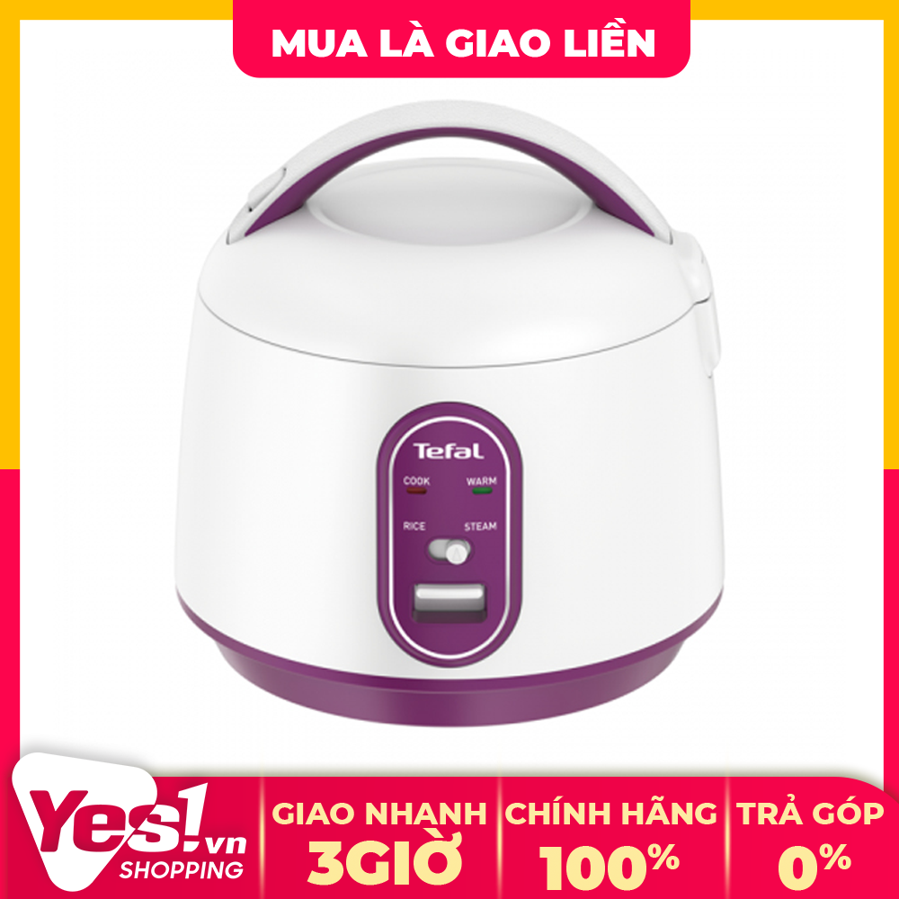 Nồi cơm điện tefal 0.7 lít rk224168 - bảo hành chính hãng - voucher 10% lên đến 800k