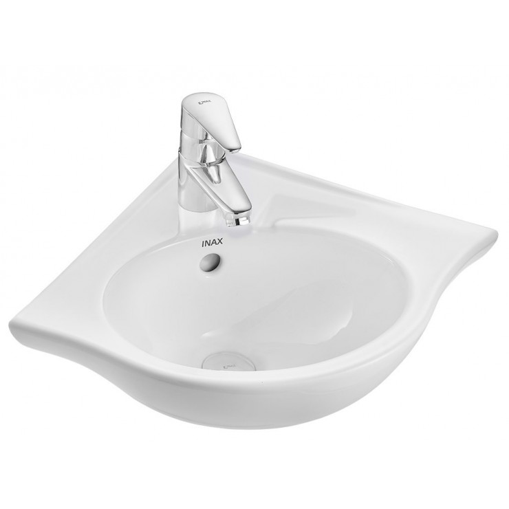 Lavabo góc inax l-281v chậu rửa treo tường