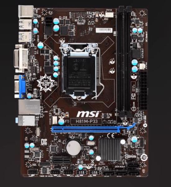 main MSI H81M - P33 socket 1150 đủ chặn