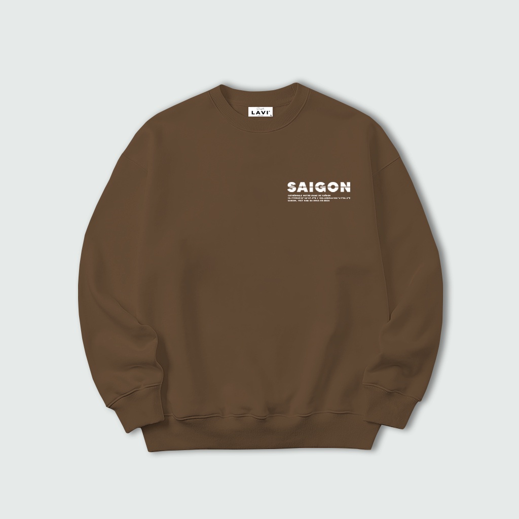 Áo sweater LAVI - SAIGON nỉ chân cua