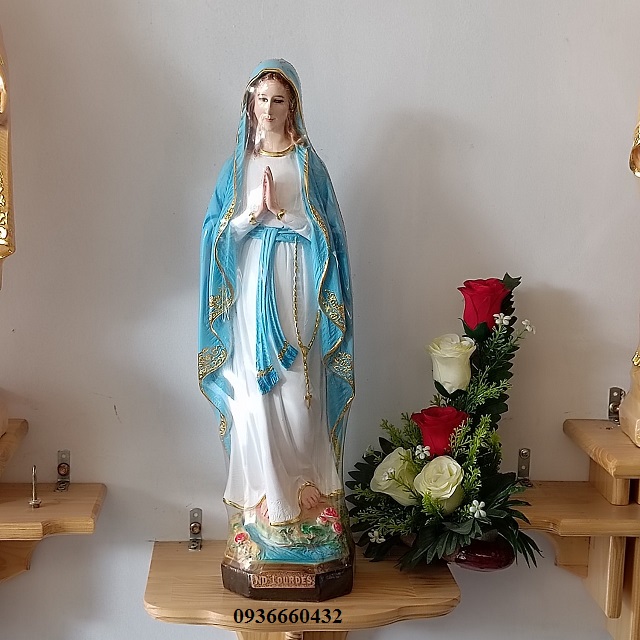 TƯỢNG ĐỨC MẸ LỘ ĐỨC (Lourdes) 50CM TƯỢNG CÔNG GIÁO COMPOSITE