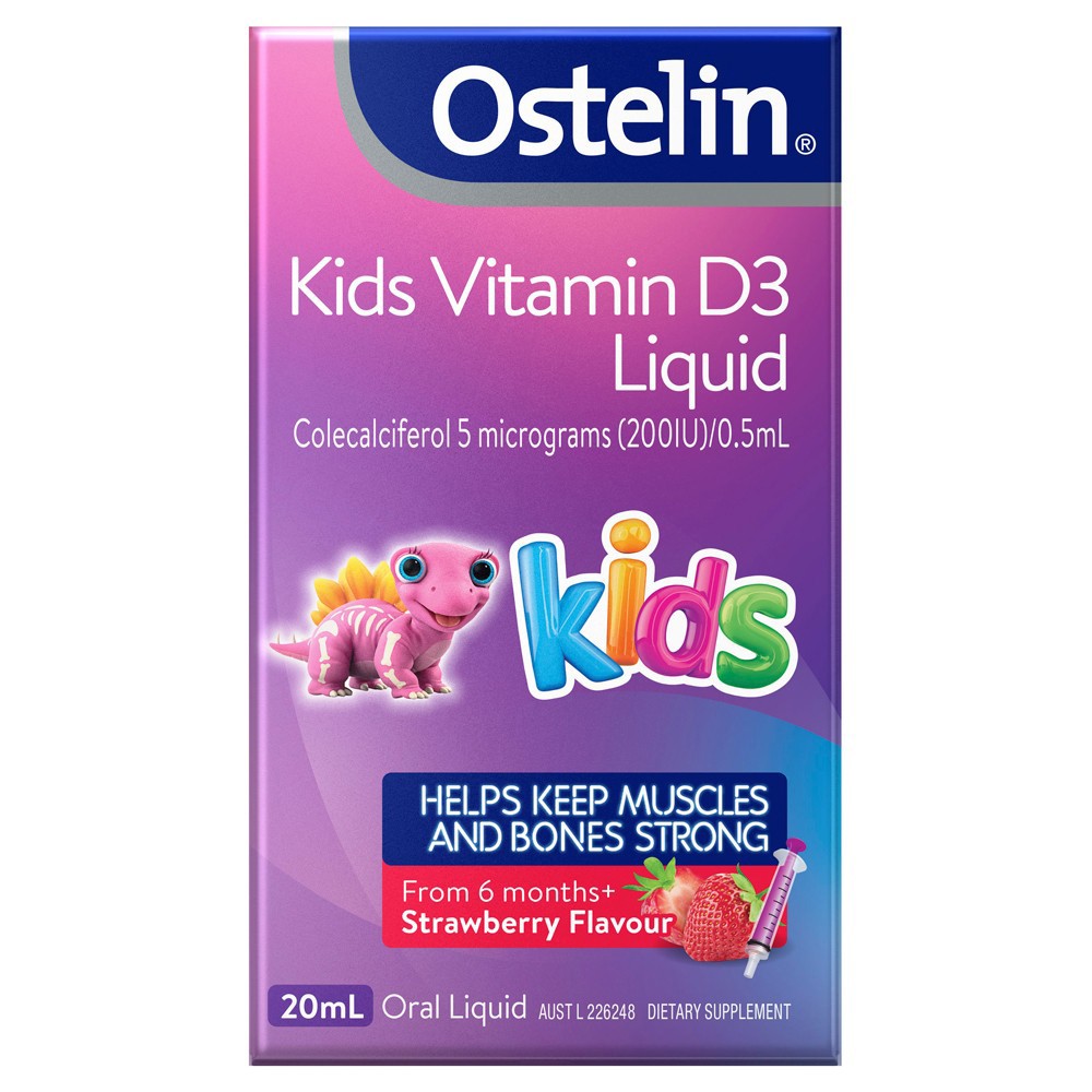 Ostelin Kids Vitamin D3 Liquid 20ml - Hàng Úc