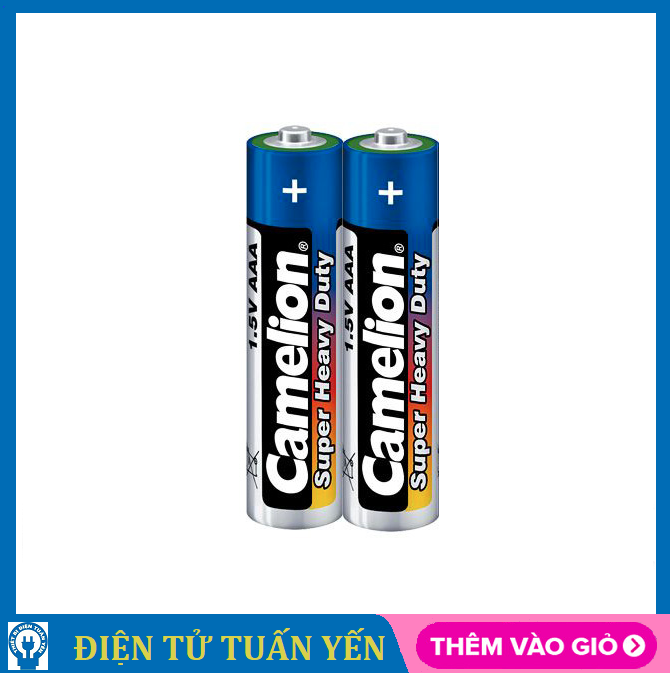 Pin tiểu AAA Camelion Super Heavy Duty Battery 1.5V (vỉ 2 viên) - Hàng chính hãng