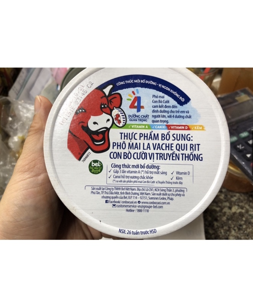 Phô mai con bò cười hộp đơn