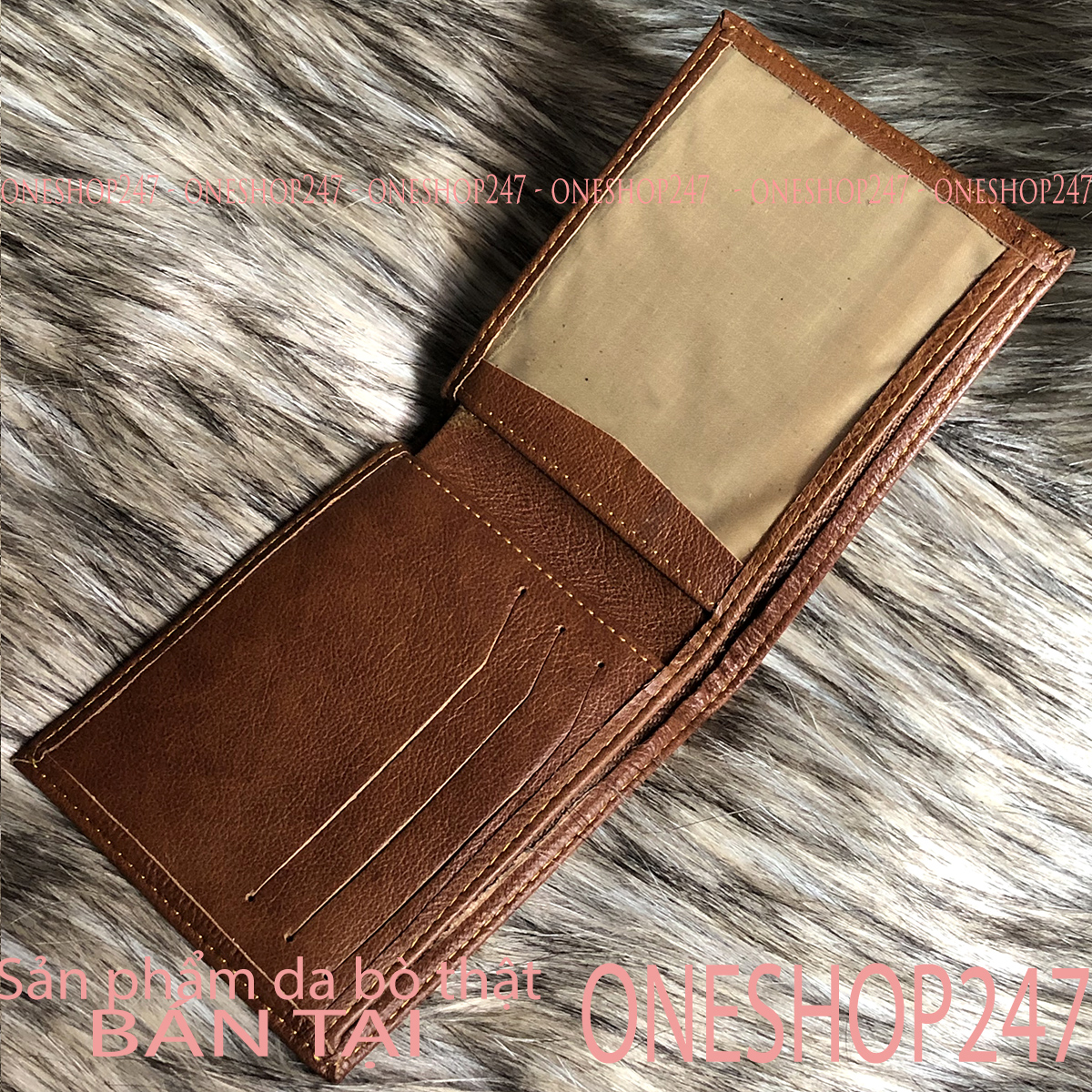 Bóp ví da bò vân cá sấu 100% da bò thật C2V ONESHOP247