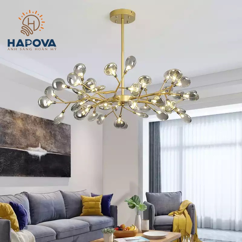 Đèn trần phòng khách 45 lá HAPOVA TANAL 6989