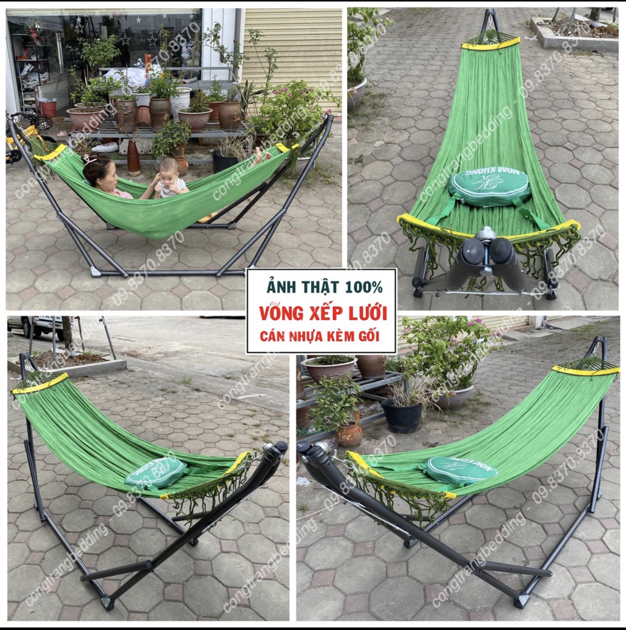 A19 VÕNG XẾP KHUNG VUÔNG INOX SIZE đại